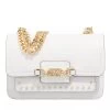 MICHAEL Michael Kors Heather Large Shoulder Optic White Crossbody Bag