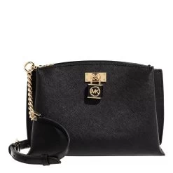 MICHAEL Michael Kors Ruby Medium Messenger Black Crossbody Bag