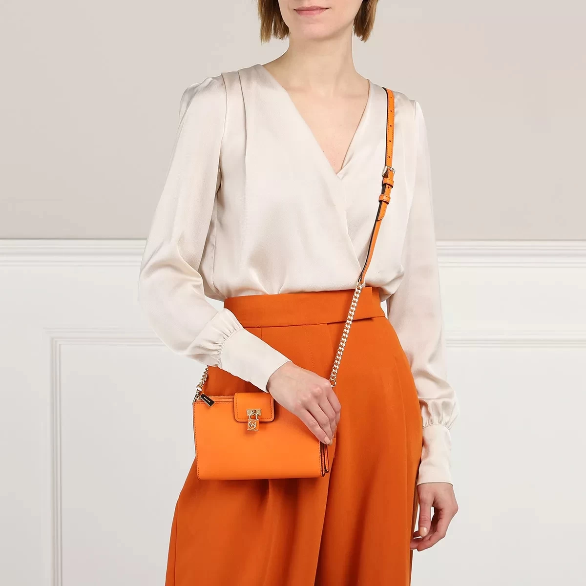 MICHAEL Michael Kors Ruby Small Doublezip Crossbody Apricot Crossbody Bag – Bild 2