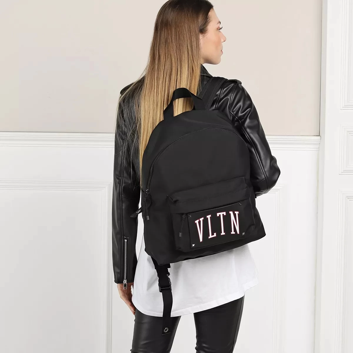 Valentino Garavani VLTN Backpack Black Rucksack – Bild 2