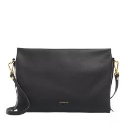 Coccinelle Boheme Grana Double Noir Brule Crossbody Bag