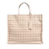 Coccinelle Never Without Bag Monogram Multi Nature Warm Taupe Tote