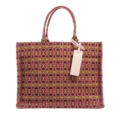 Coccinelle Never Without Bag Monogram Multi Pulp Pink Tote