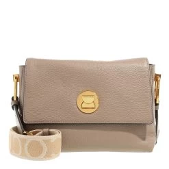 Coccinelle Liya Signature Warm Taupe Crossbody Bag