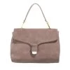 Coccinelle Ofirenze Suede Warm Taupe Satchel