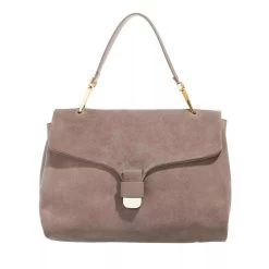Coccinelle Ofirenze Suede Warm Taupe Satchel