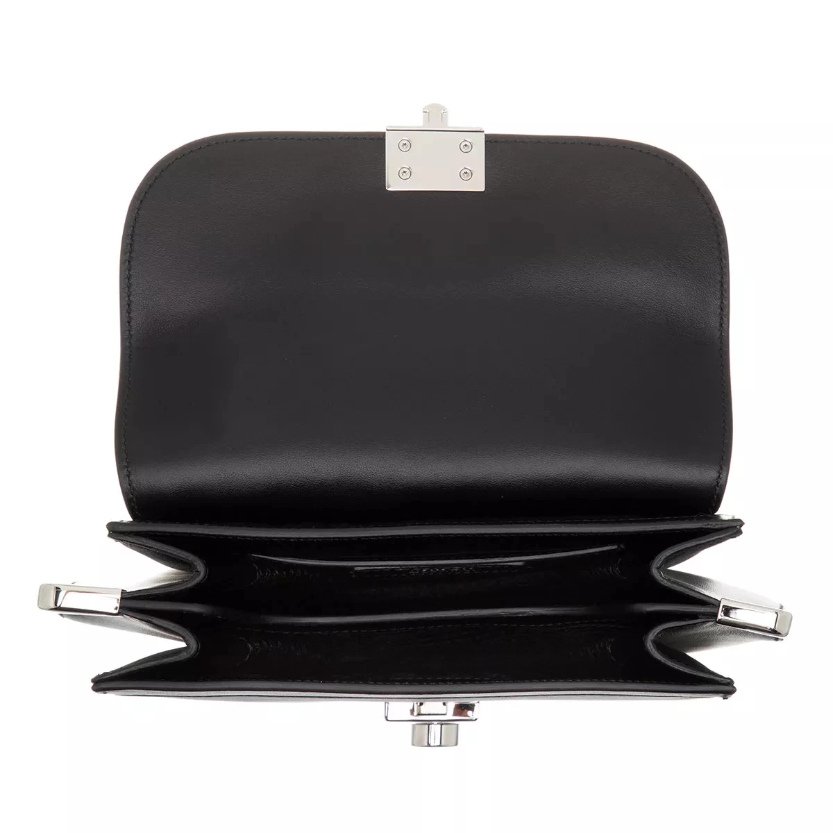 Prada Margit Nylon And Leather Shoulder Bag Black Messenger Bag – Bild 6