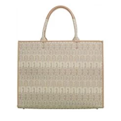 Furla Opportunity L Tote - Tessuto Jacquard Ricicl Toni Naturali Tote