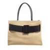 Bobby Co Soft Canvas Natural Black Shopper