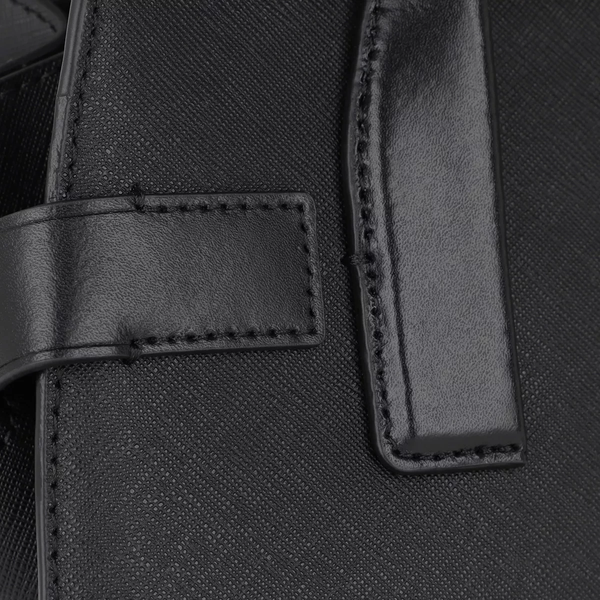 MICHAEL Michael Kors Small Flap Satchel Black Tote – Bild 6