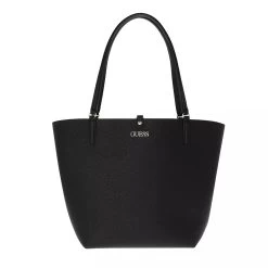 Guess Alby Toggle Tote Black/Stone Shopper