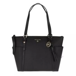 MICHAEL Michael Kors Sullivan Medium Top-Zip Tote Black Tote