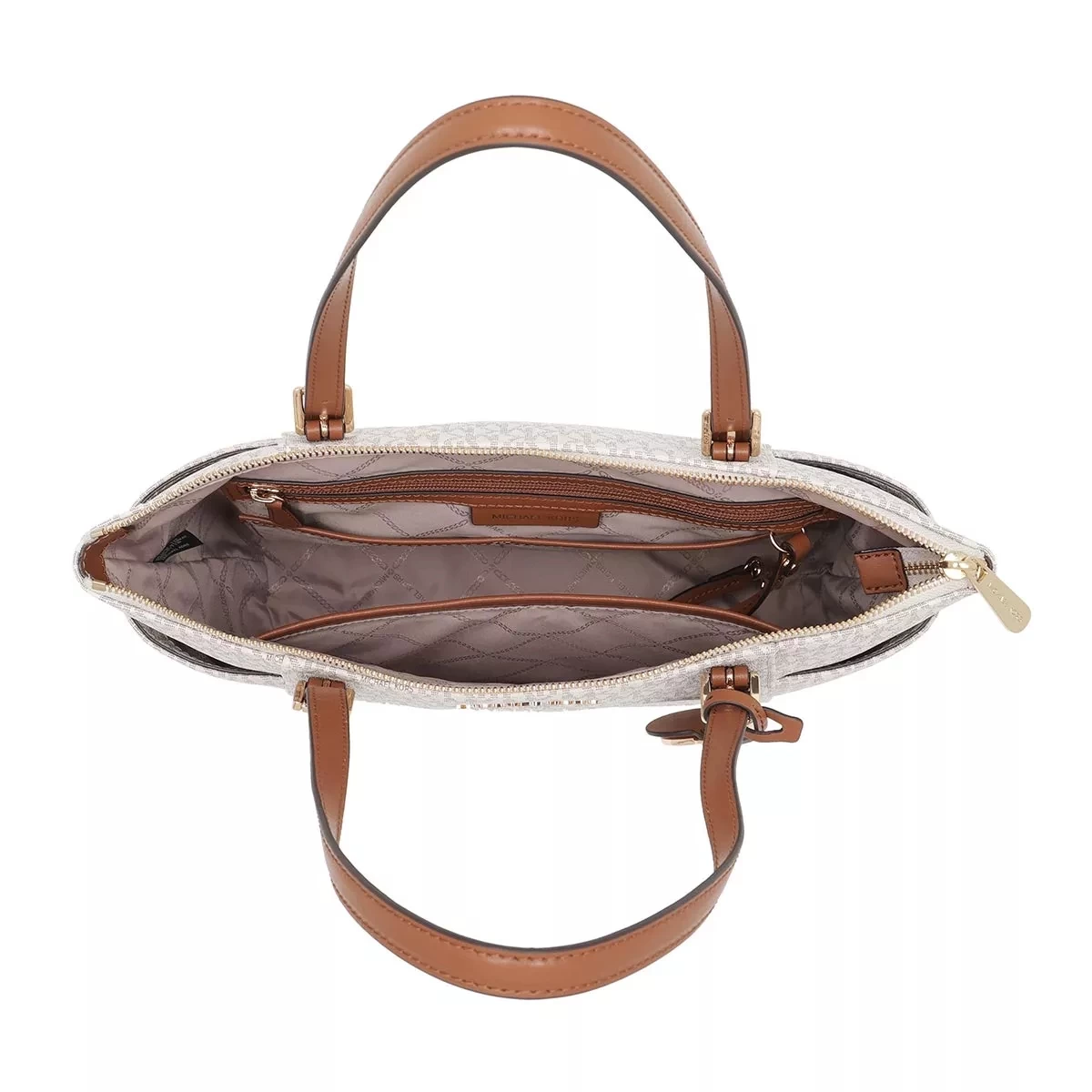 MICHAEL Michael Kors Jet Set Top-Zip Tote Vanilla/Acrn Shopper – Bild 5