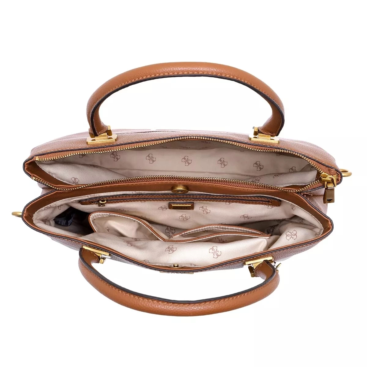 Guess Destiny Society Carryall Cognac Tote – Bild 6