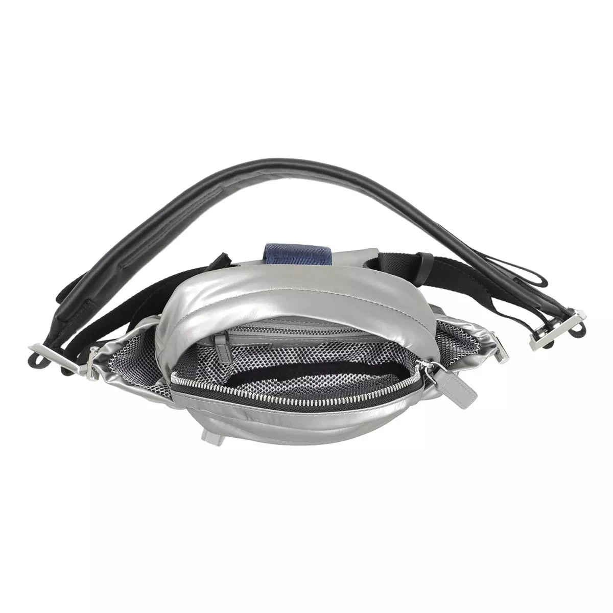 MCM Jemison Crossbody Mini Metallic Silver Crossbody Bag – Bild 6