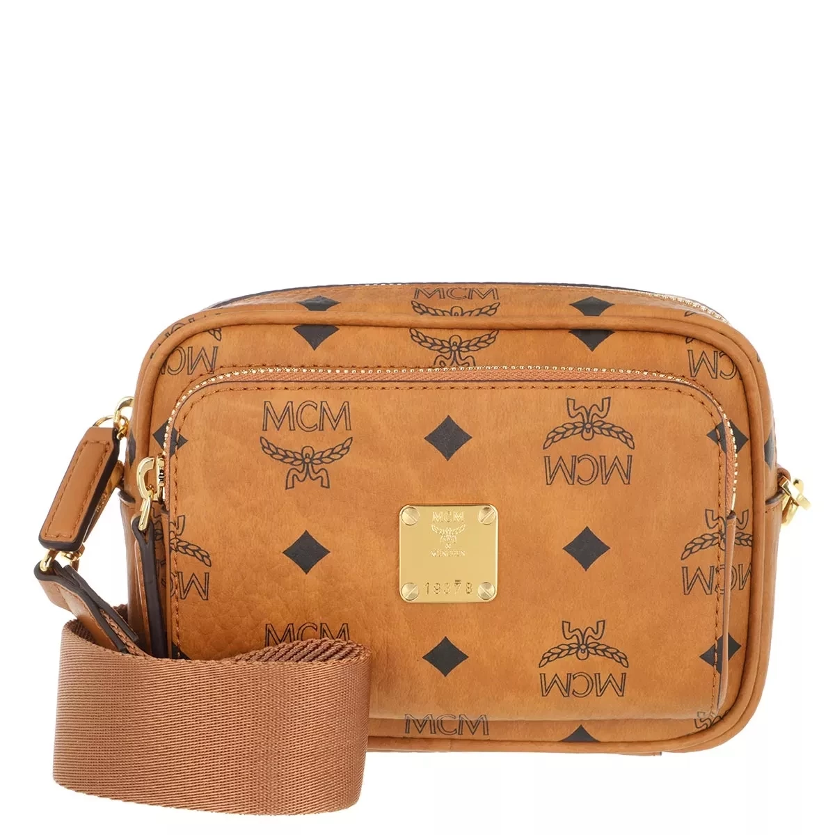 MCM M-Veritas Crossbody Xmini Cognac Crossbody Bag
