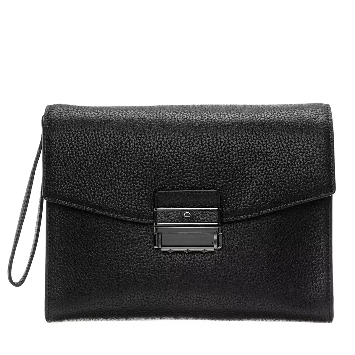 Aigner Luca Bag Gun Metal Wristlet