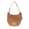 LOVE MOSCHINO Borsa Bonded Pu Cammello Hobo Bag