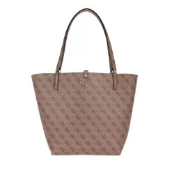 Guess Alby Toggle Tote Latte Logo Shopper