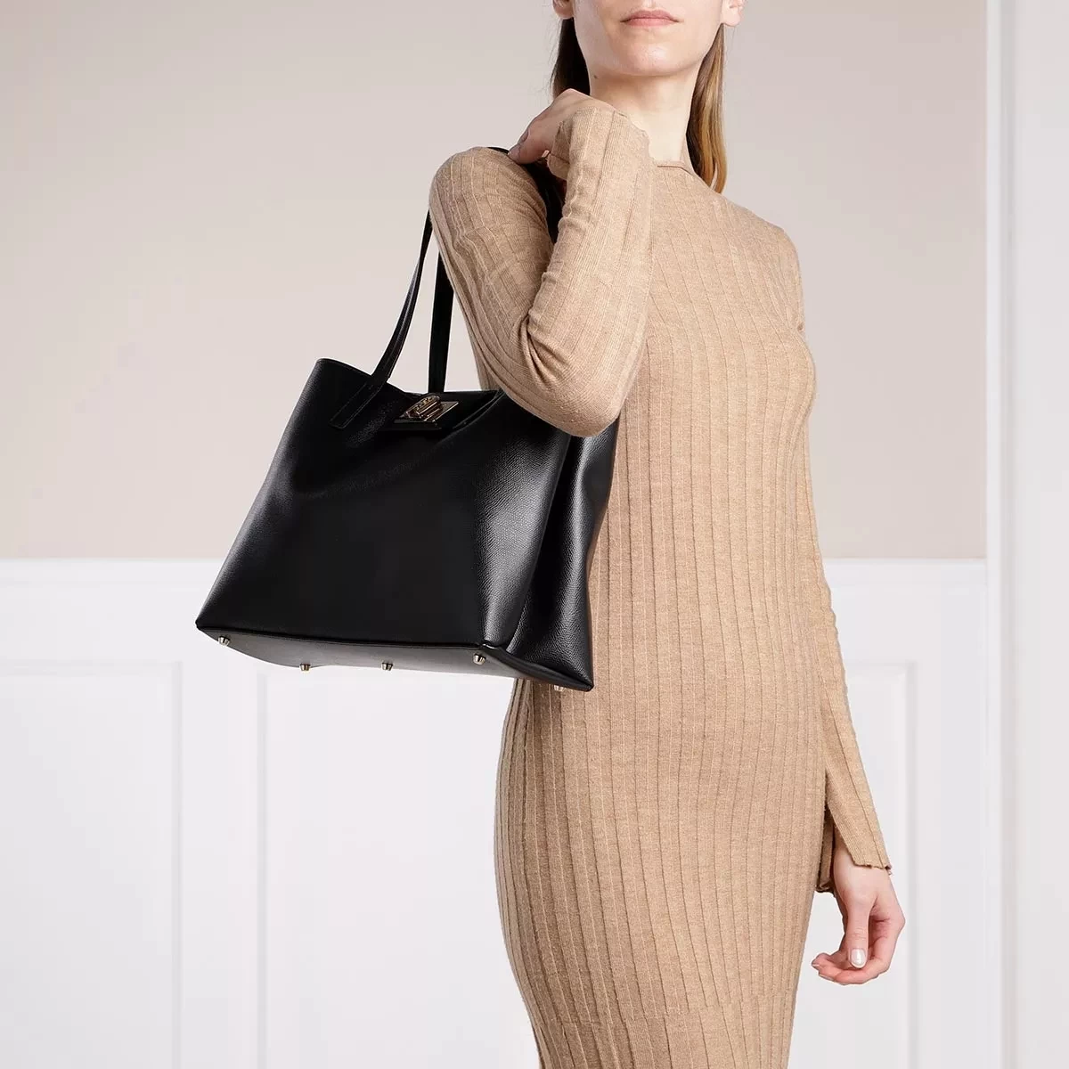 Furla 1927 L Tote Nero Shopper – Bild 2